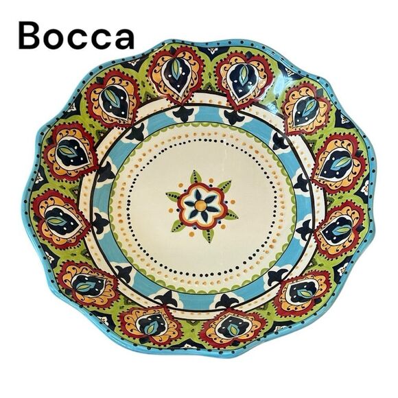 ESPAÑA Lifestyle Ceramic Serving Bowl 14" Bocca pasta serving dish excellent - Picture 3 of 9